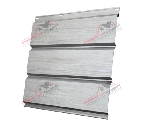 Купить софит металлический без перфорации 0,45 Print Elite с пленкой Snow Wood 