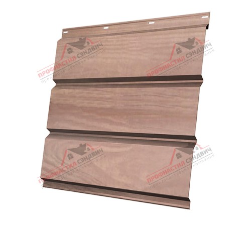 Купить софит металлический без перфорации 0,45 Print Elite с пленкой White Wood 