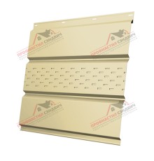 Софит металлический центральная перфорация 0,4 PE с пленкой RAL 1014  