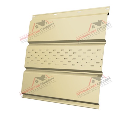 Купить софит металлический центральная перфорация 0,45 Drap с пленкой RAL 1014   