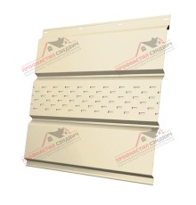 Софит металлический центральная перфорация 0,45 PE с пленкой RAL 1015