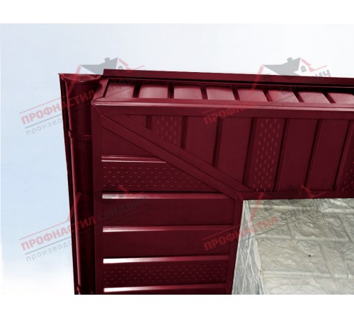 Купить софит металлический центральная перфорация 0,45 PE с пленкой RAL 3003 