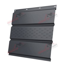 Софит металлический центральная перфорация 0,45 Drap ST RAL 7024  