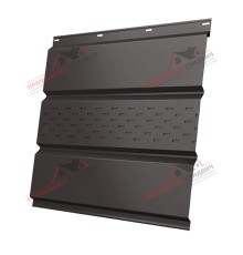 Софит металлический центральная перфорация 0,5 GreenCoat Pural BT с пленкой RR 32 