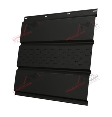 Софит металлический центральная перфорация 0,45 Drap ST RAL 9005 