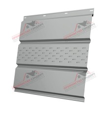 Софит металлический центральная перфорация 0,45 PE с пленкой RAL 9006