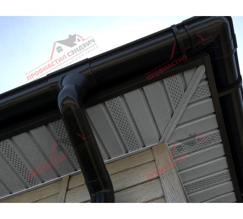 Купить софит металлический центральная перфорация 0,5 Satin с пленкой RAL 9006  