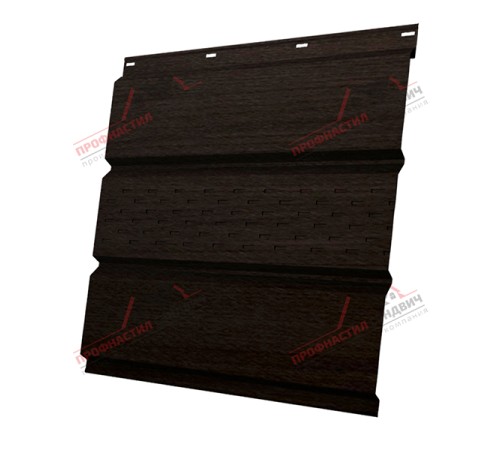 Купить софит металлический центральная перфорация 0,45 Print Elite с пленкой Coffee Wood 