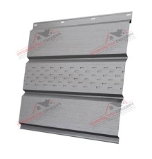 Софит металлический центральная перфорация 0,45 Print Elite с пленкой Milky Wood