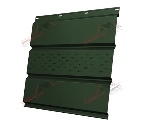 Купить софит металлический центральная перфорация 0,5 GreenCoat Pural BT с пленкой RR 11  