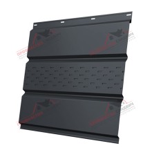 Софит металлический центральная перфорация 0,5 GreenCoat Pural BT с пленкой RR 23 