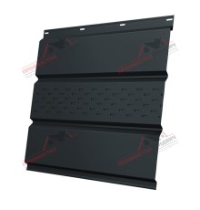 Софит металлический центральная перфорация 0,5 Satin Мatt RAL 7016 