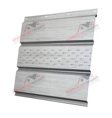 Софит металлический центральная перфорация 0,45 Print Elite с пленкой Snow Wood