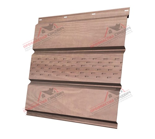 Купить софит металлический центральная перфорация 0,45 Print Elite с пленкой White Wood 