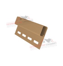 Планка финишная 3,00 двухслойная темно-бежевая