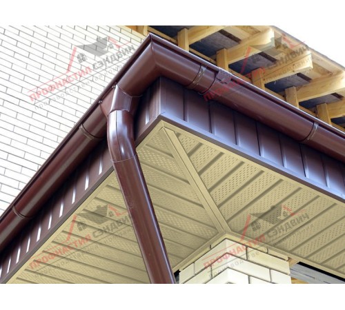 Купить софит металлический полная перфорация 0,45 Drap с пленкой RAL 1014 