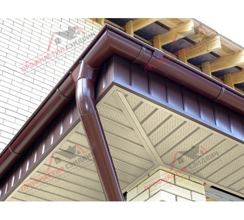 Купить софит металлический полная перфорация 0,5 Satin с пленкой RAL 1015 