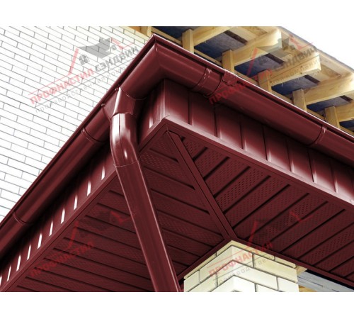 Купить софит металлический полная перфорация 0,45 PE с пленкой RAL 3011 