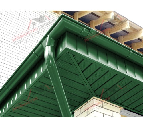 Купить софит металлический полная перфорация 0,45 PE с пленкой RAL 6002 