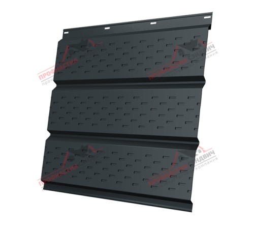 Купить софит металлический полная перфорация 0,5 Satin Мatt RAL 7016 