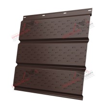 Софит металлический полная перфорация 0,5 Rooftop Matte с пленкой RAL 8017