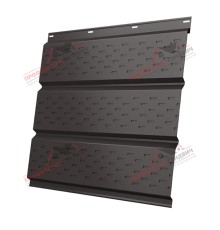 Софит металлический полная перфорация 0,5 GreenCoat Pural BT с пленкой RR 32