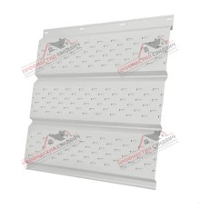 Софит металлический полная перфорация 0,5 Velur с пленкой RAL 9003