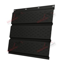 Софит металлический полная перфорация 0,45 Drap ST RAL 9005