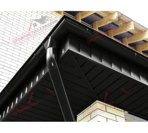 Купить софит металлический полная перфорация 0,45 Drap ST RAL 9005 