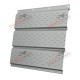 Купить софит металлический полная перфорация 0,5 Satin с пленкой RAL 9006 