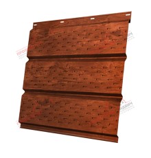 Софит металлический полная перфорация 0,45 Print Elite с пленкой Cherry Wood