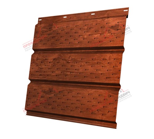 Купить софит металлический полная перфорация 0,45 Print Elite с пленкой Cherry Wood 