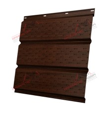 Софит металлический полная перфорация 0,45 Print Elite с пленкой Choco Wood