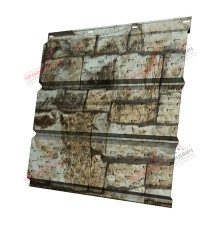 Софит металлический полная перфорация 0,45 Print Elite с пленкой Fine Stone