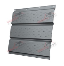 Софит металлический полная перфорация 0,5 GreenCoat Pural matt с пленкой RR 21