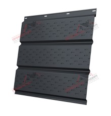 Софит металлический полная перфорация 0,5 GreenCoat Pural BT с пленкой RR 23