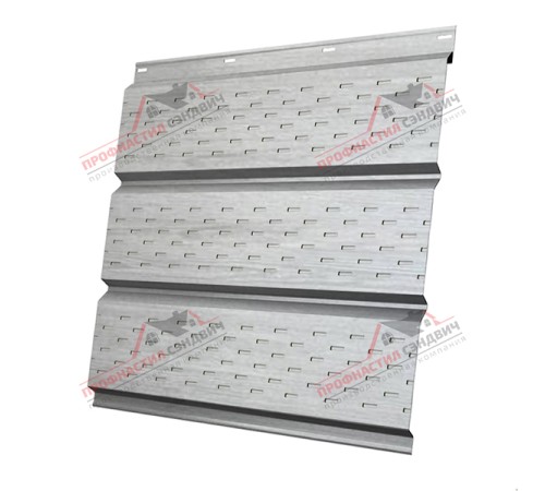 Купить софит металлический полная перфорация 0,45 Print Elite с пленкой Snow Wood 