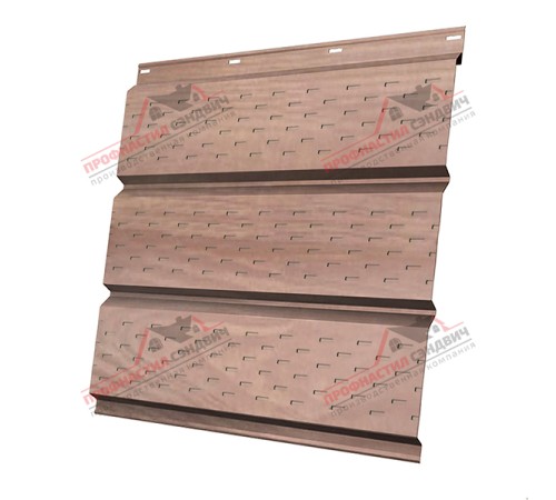 Купить софит металлический полная перфорация 0,45 Print Elite с пленкой White Wood 