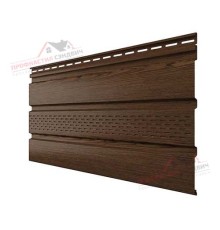 Софит T4 3,00 двухслойный акрил (АСА) частично перфорированный темный дуб