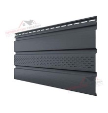 Софит T4 3,00 двухслойный акрил (АСА) частично перфорированный графит