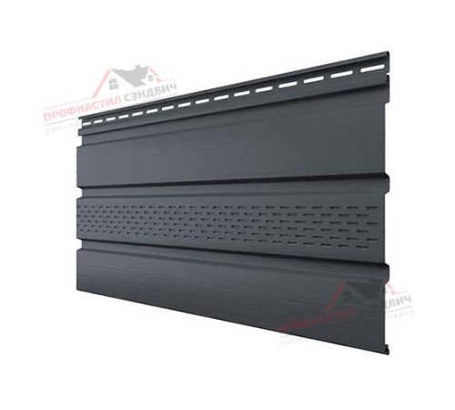 Цена на Софит T4 3,00 двухслойный акрил (АСА) частично перфорированный графит