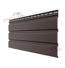Софит Т4 3,00 двухслойный полностью перфорированный коричневый