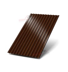 Профлист СС10х1150-0.5 Темное дерево ECOSTEEL