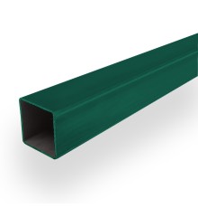 Труба для забора 49х49x3000мм оцинкованная ППК RAL 6005 / 1,2мм