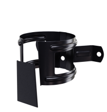 Держатель трубы D100 (на дерево)-0.6 Пурман двусторонний RAL9005