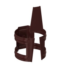 Держатель трубы D90-0.6 (на кирпич) GS Высокопрочный полиэстер двусторонний RAL8017