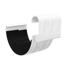 Соединитель желоба D125-0.6 GS Высокопрочный полиэстер двусторонний RAL9010