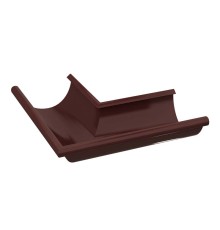 Угол желоба наружный D125х90°-0.6 GS Высокопрочный полиэстер двусторонний RAL8017