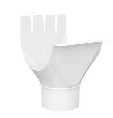 Воронка выпускная D125/90-0.6 GS Высокопрочный полиэстер двусторонний RAL9010