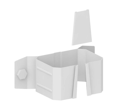 Купить держатель трубы 76х102-0,5 (на дерево) Полиэстер RAL9003 